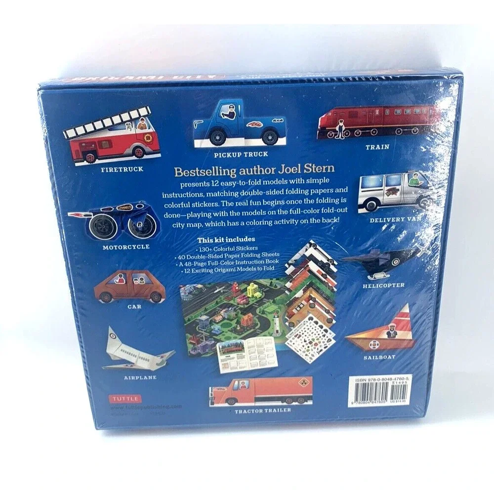 Tuttle Origami City Kit‎ Joel Stern 12 Models 40 Sheets Stickers Map New Sealed